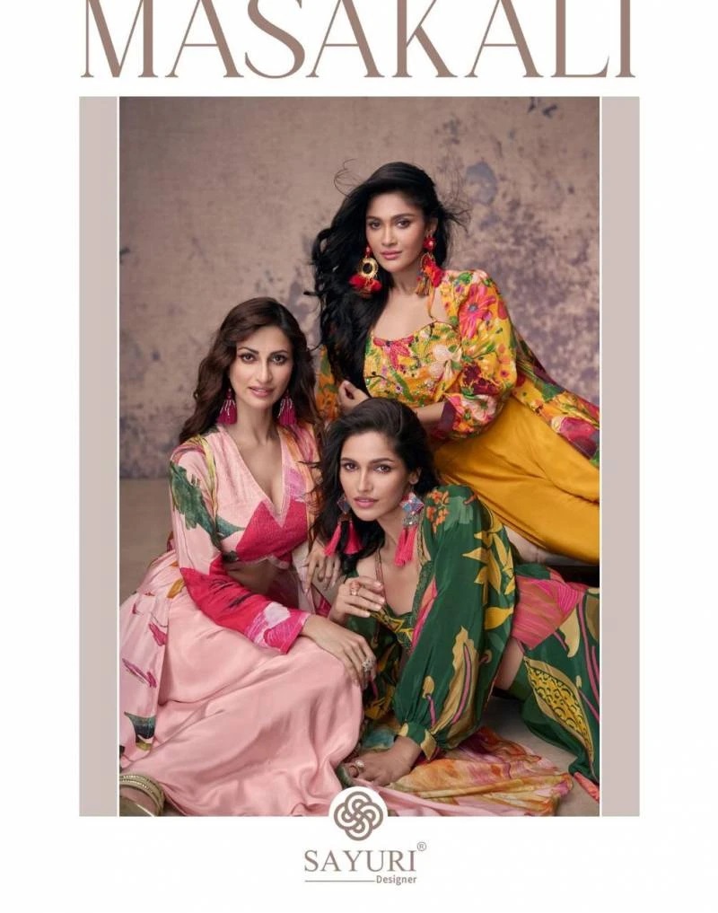 Sayuri Masakali Silk Designer Indo Western Collection
