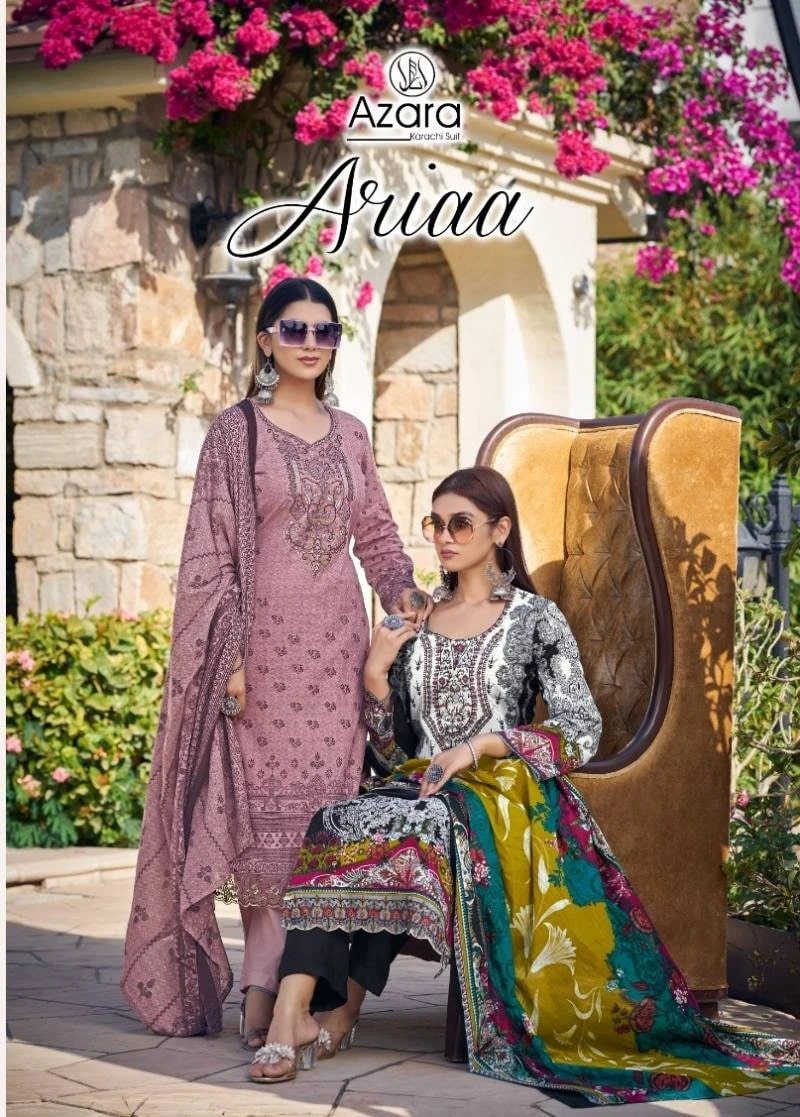 Radhika Azara Ariaa Cotton Designer Dress Material Collection