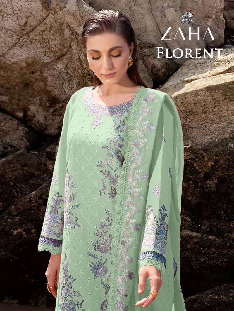 Zaha Florent 10296 A To D Hits Pakistani Suits Wholesale