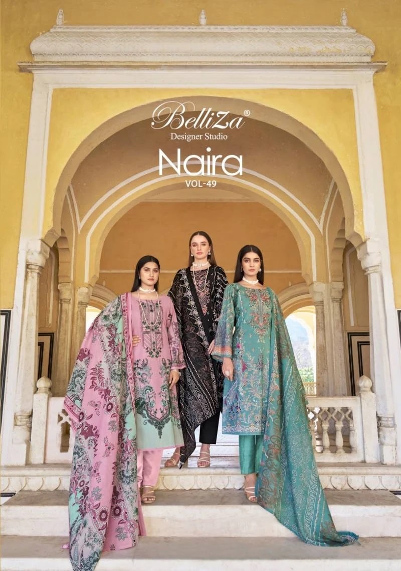 Belliza Naira Vol 49 Digital Printed Cotton Dress Material