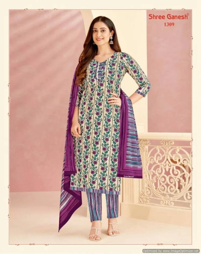 Shree Ganesh Vaani Vol 3 Soft Cotton Printed Dress Material Collection