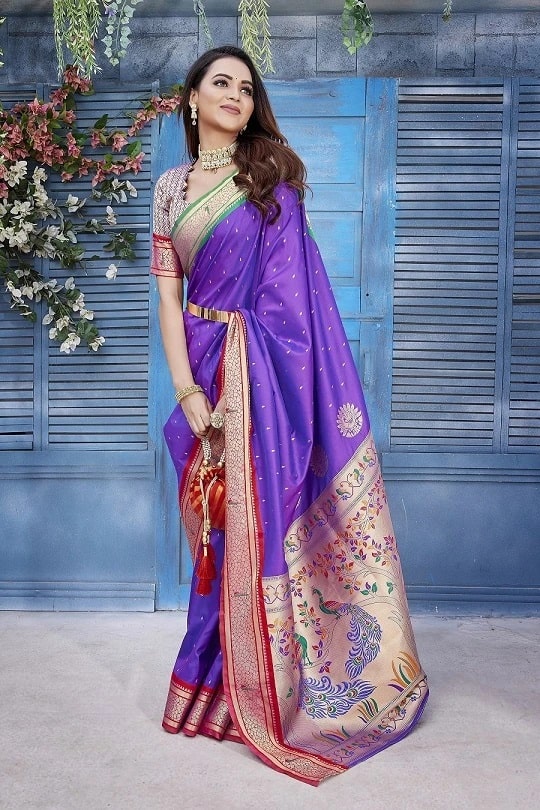 Meera 216 Party wear Paithani Silk Saree Collection