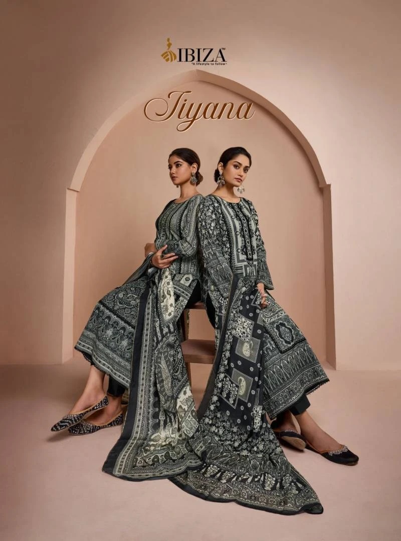 ibiza Jiyana Lawn Cotton Printed Dress Material Collection