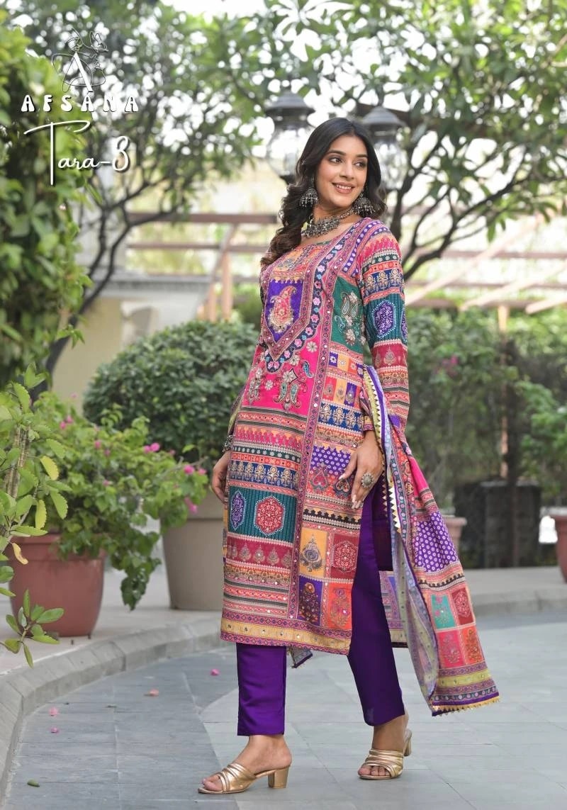Afsana Tara 3 Digital Printed Ready Made Dress Collection
