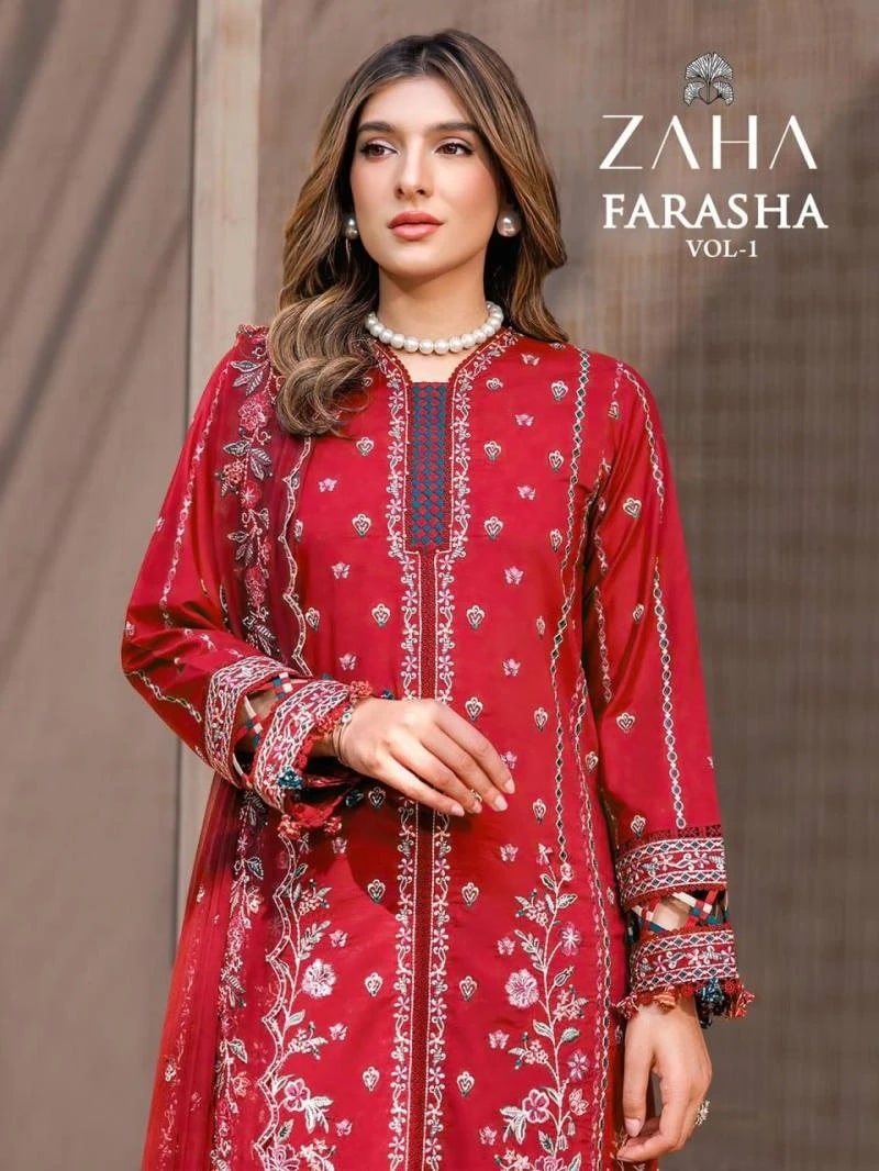 Zaha Farasha Vol 1 Cotton Pakistani Salwar Suits Collection