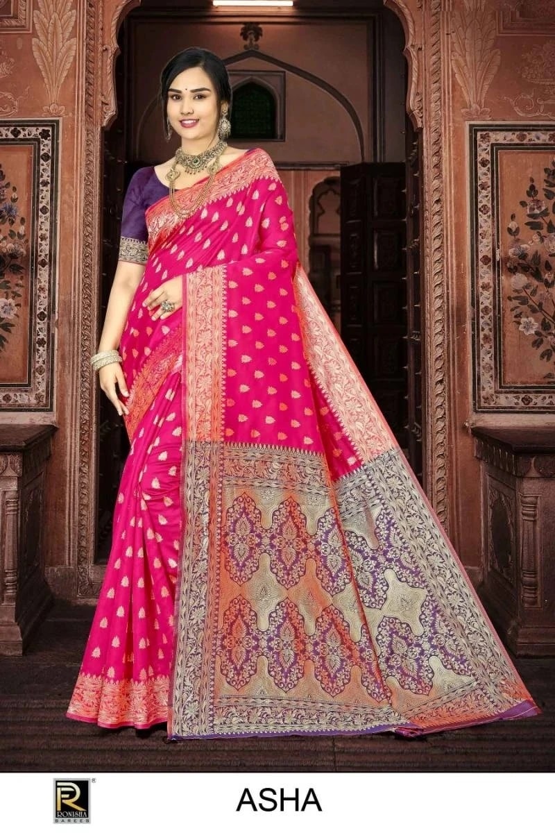Ronisha Asha Pure Banarasi Silk Saree Collection