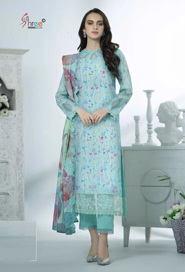 Shree Sana Safinaz Chikankari Vol 5 Pakistani Salwar Suit Collection