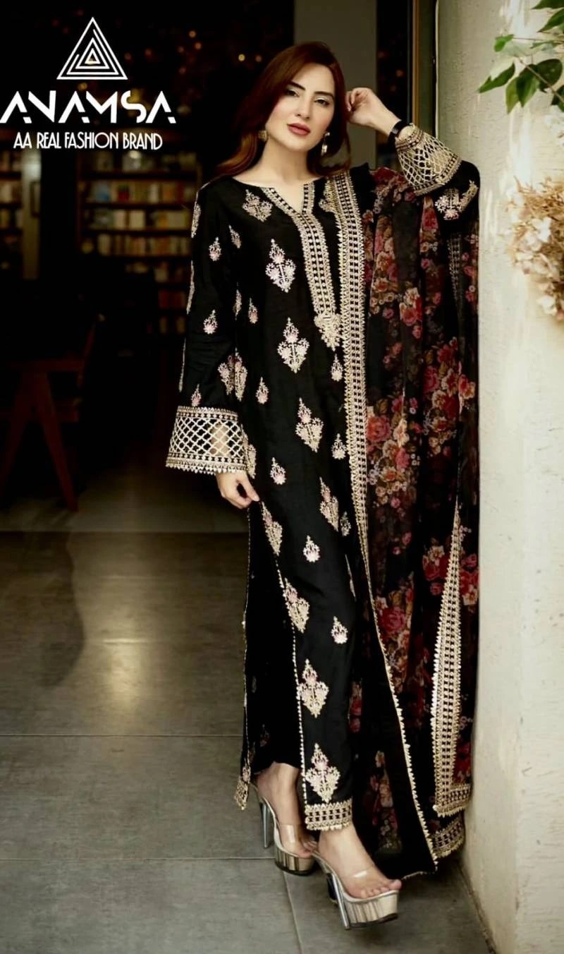Anamsa 449 Embroidered Pakistani Suits Collection