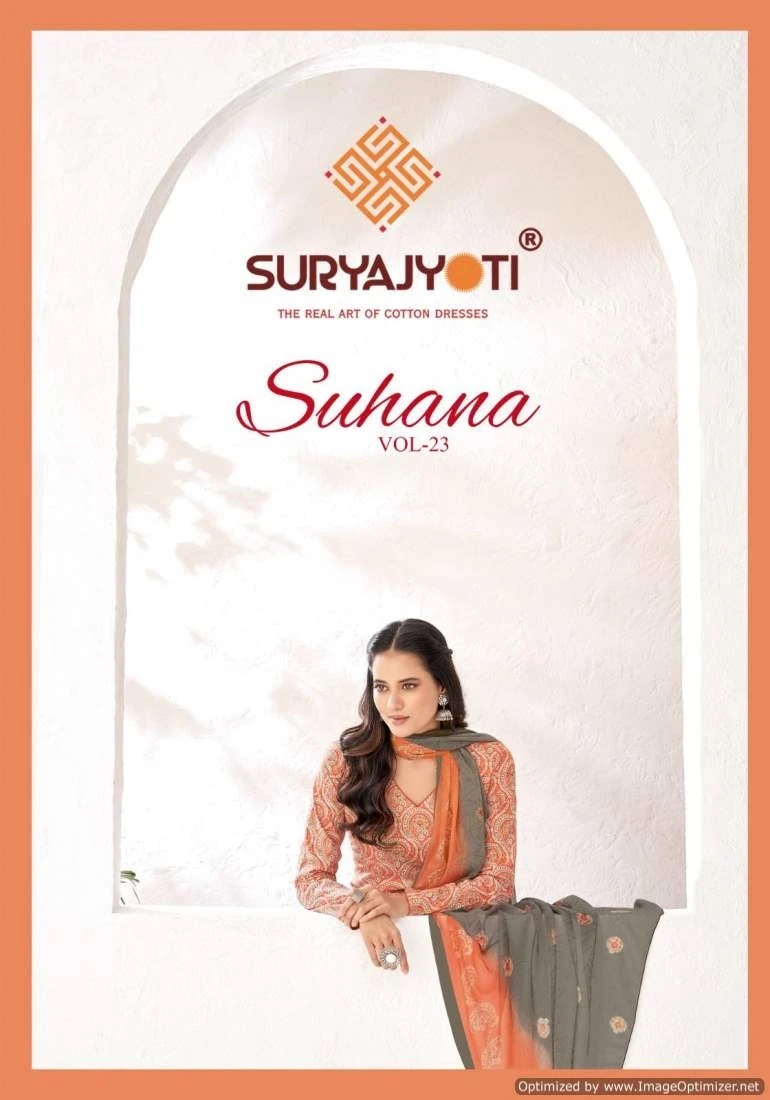 Suryajyoti Suhana Vol 23 Soft Cotton Printed Dress Material