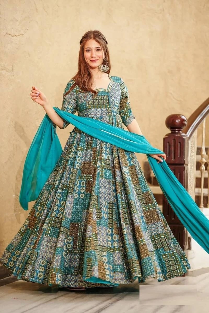 Lucaya Vol 19 Designer Printed Gown With Dupatta Collection
