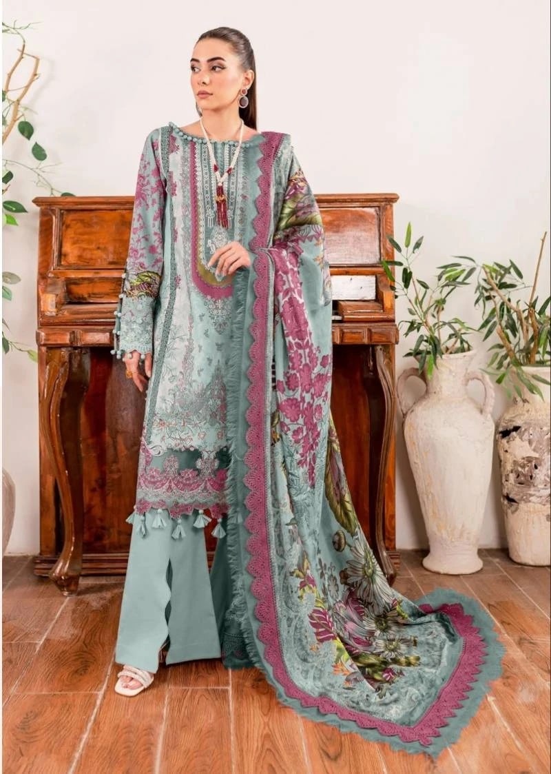 Shraddha Nx Mahgul Queen Court Vol 4 Pakistani Suit Chiffon Dupatta