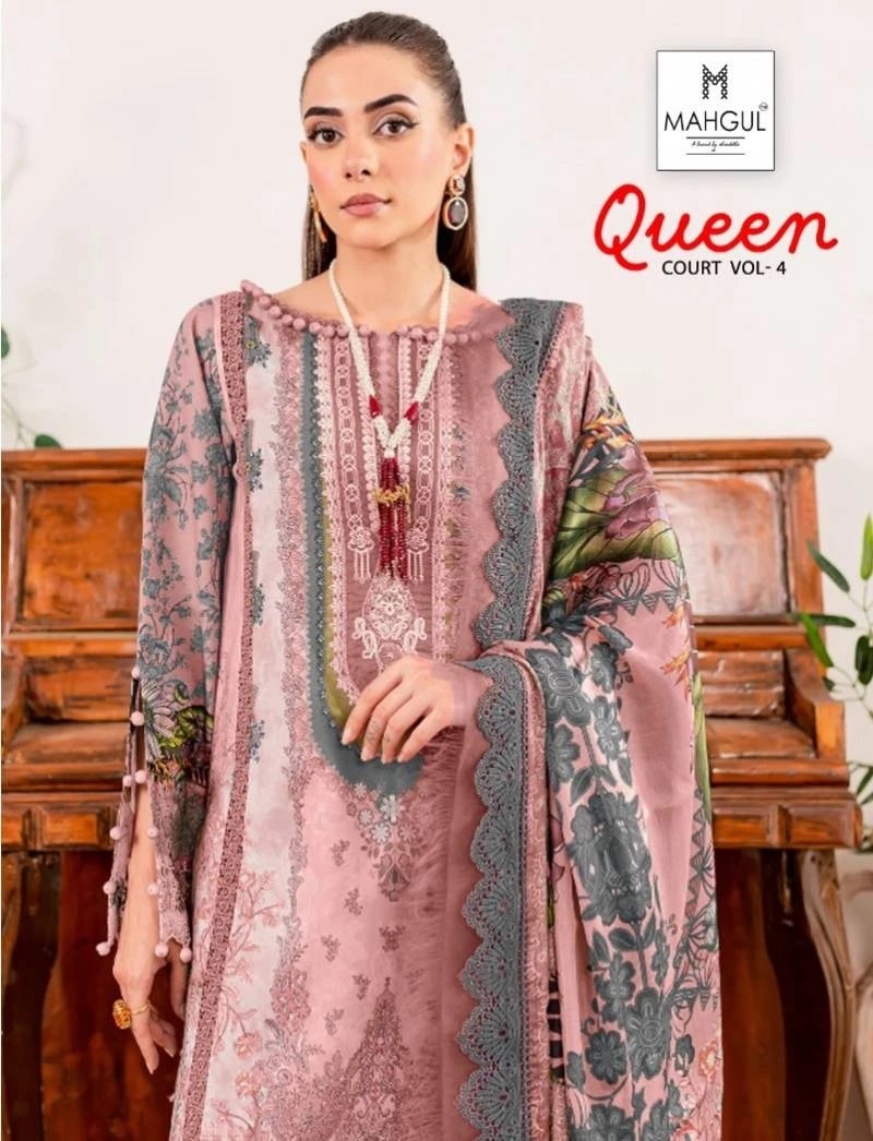 Shraddha Nx Mahgul Queen Court Vol 4 Pakistani Suit Cotton Dupatta