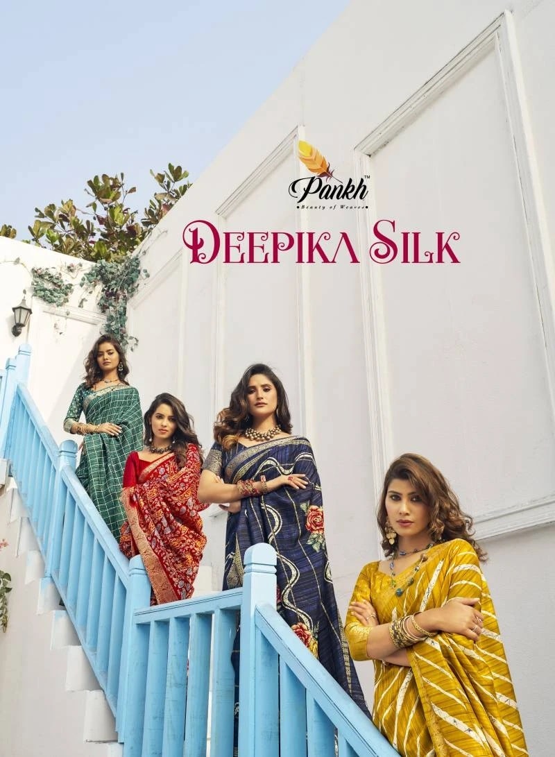 Pankh Deepika Silk Printed Saree Collection