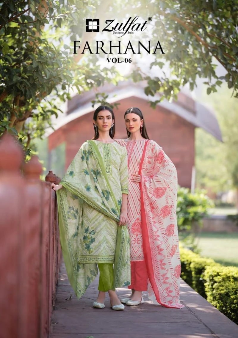 Zulfat Farhana Vol 6 Exclusive Cotton Dress Material Collection