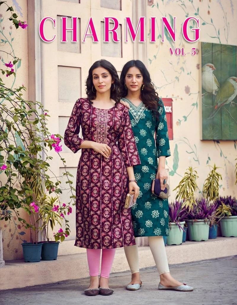 Radhika Charming Vol 5 Designer Daily Wear Kurti Collection
