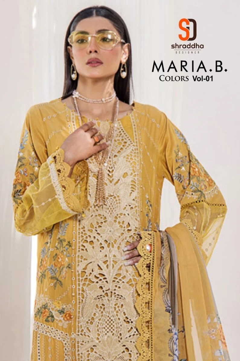 Shraddha Maria B Colors Vol 1 Pakistani Salwar Kameez Collection