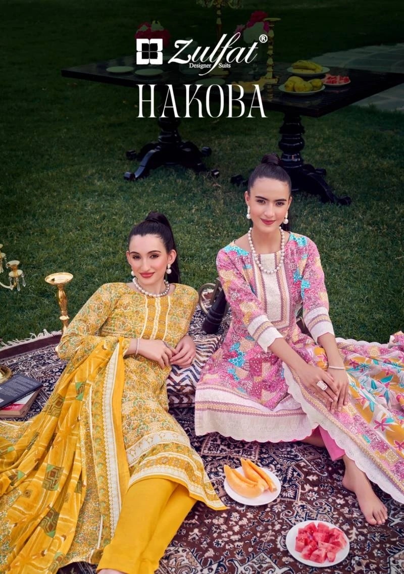 Zulfat Hakoba 550 Exclusive Printed Dress Material Collection
