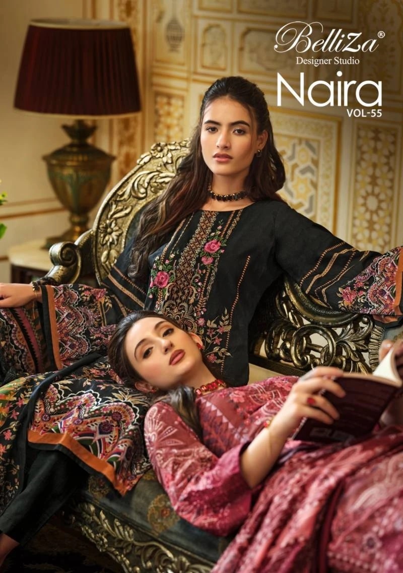 Belliza Naira Vol 55 Pure Cotton Printed Dress Material Collection