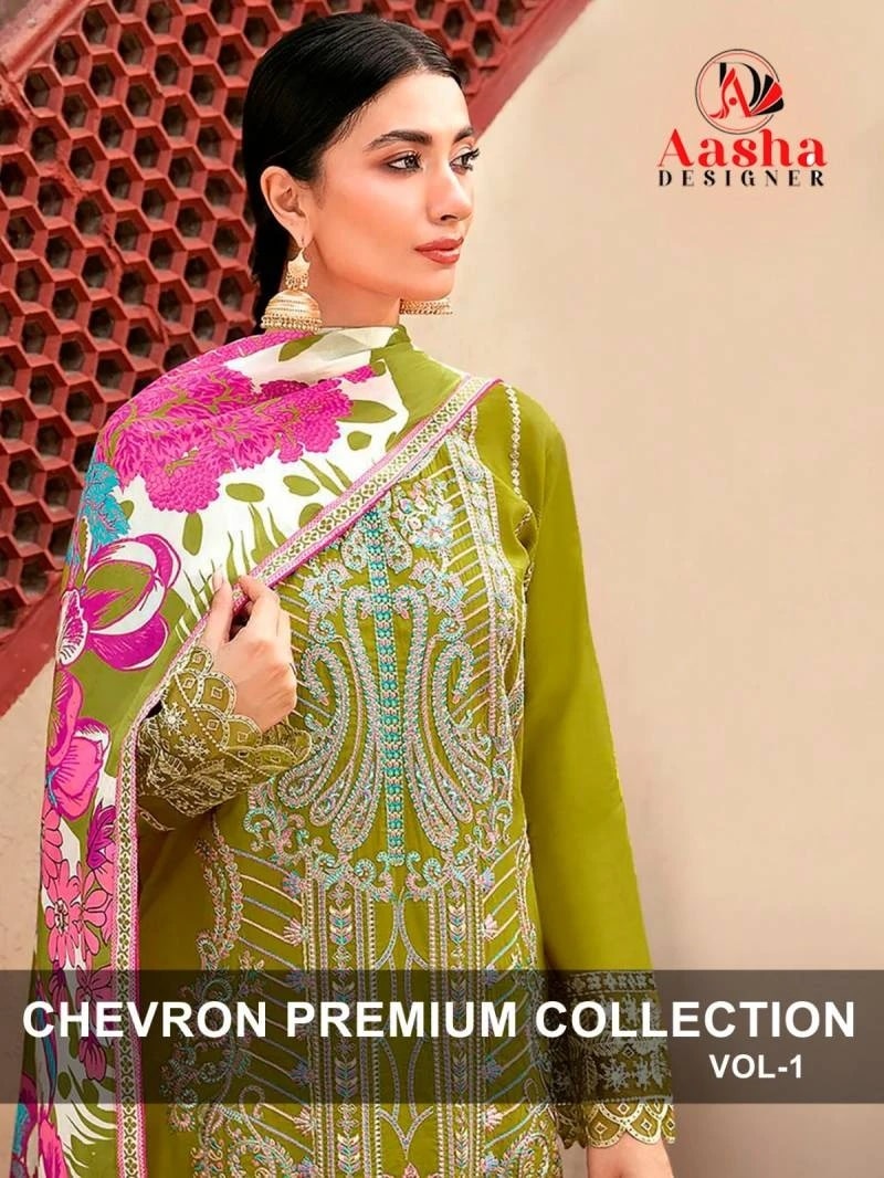 Aasha Chevron Premium Collection Vol 1 Pakistani Salwar Suits Collection
