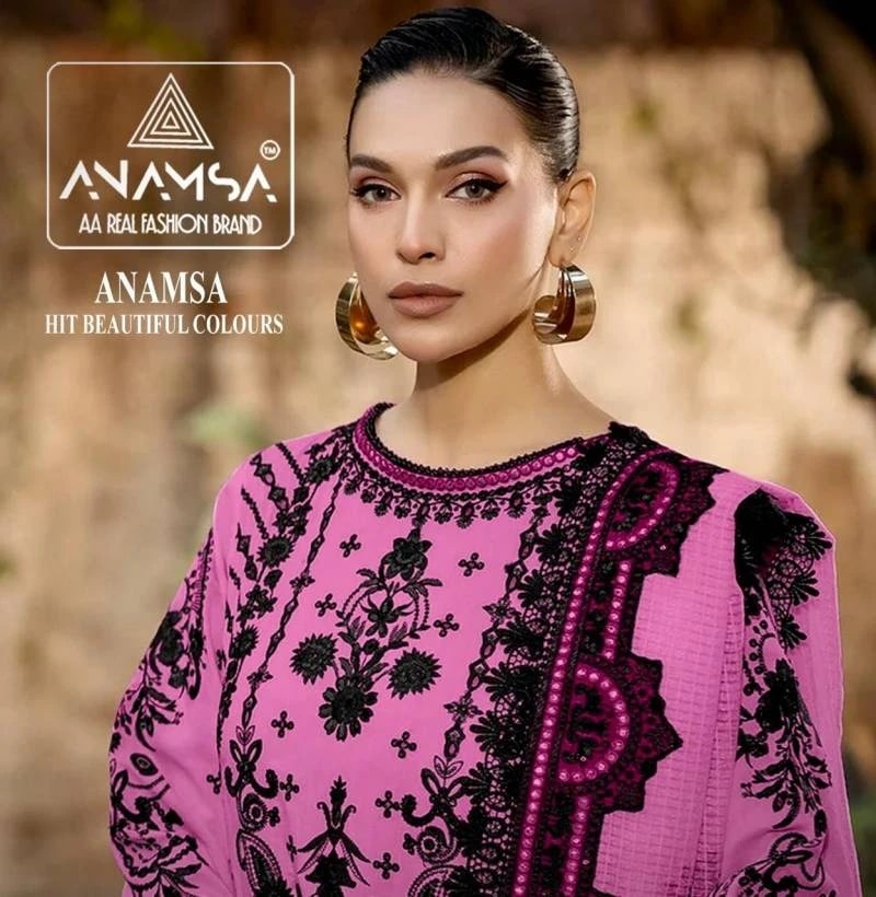 Anamsa 439 A To D Embroidered Pakistani Salwar Suits Collection