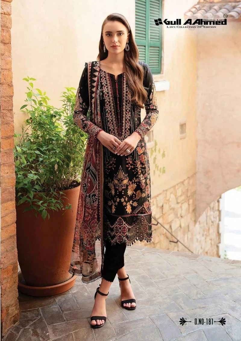 Gull A Ahmed Lawn Vol 20 Lawn Cotton Pakistani Printed Dress Material