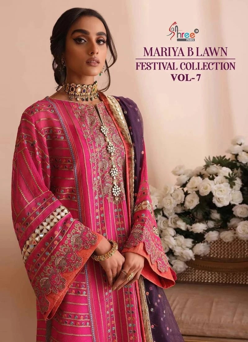 Shree Mariya B Lawn Festival Collection Vol 7 Pakistani Salwar Suit