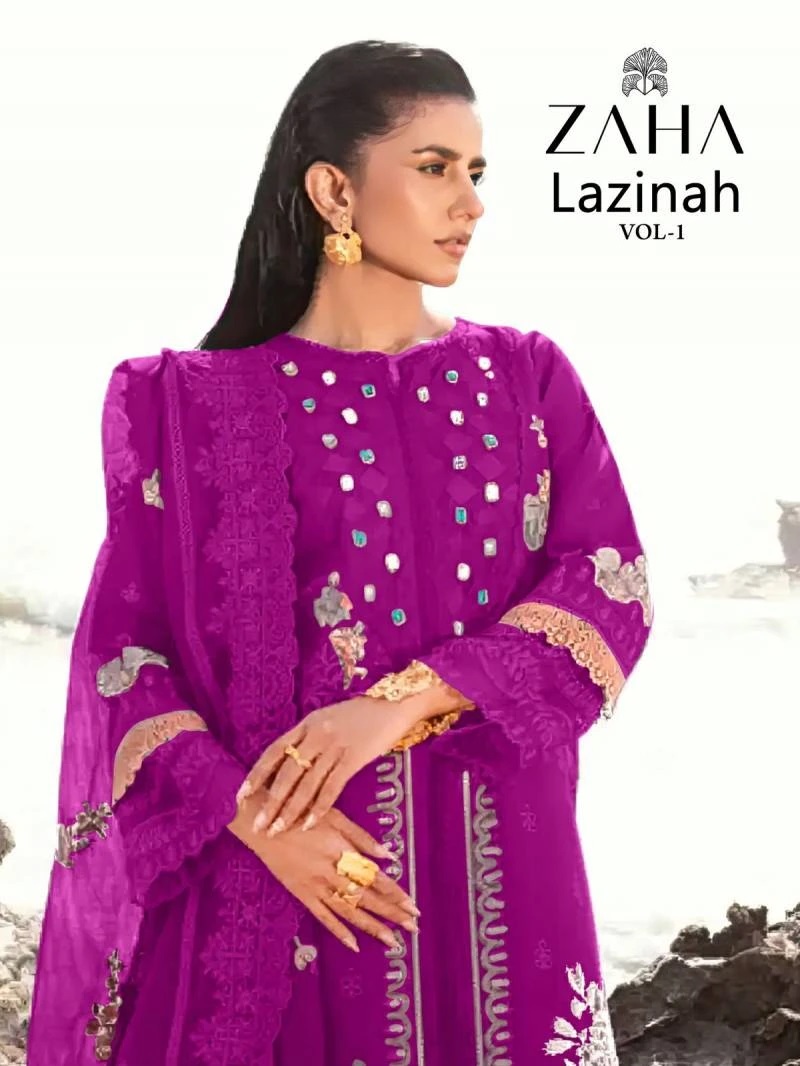 Zaha Lazinah Vol 1 Designer Pakistani Salwar Suits Collection