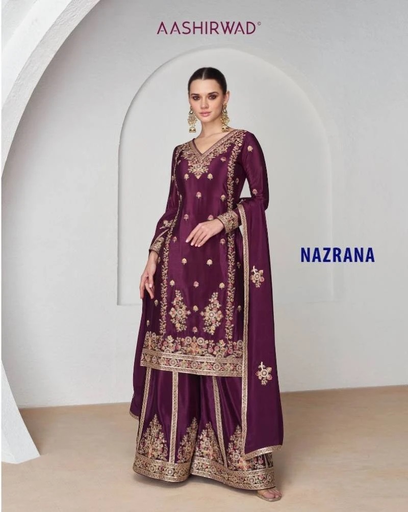 Aashirwad Nazrana Premium Silk Designer Salwar Kameez Collection