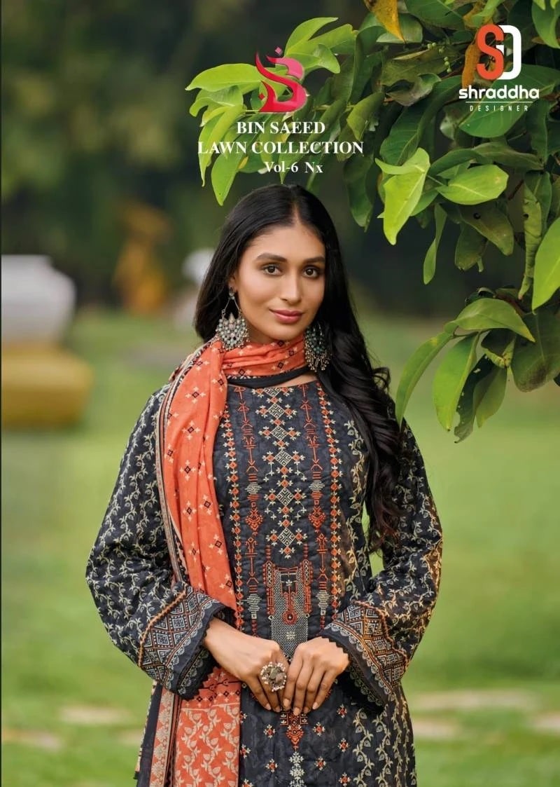 Shraddha Bin Saeed Lawn Collection Vol 6 Nx Cotton Pakistani Salwar Suit
