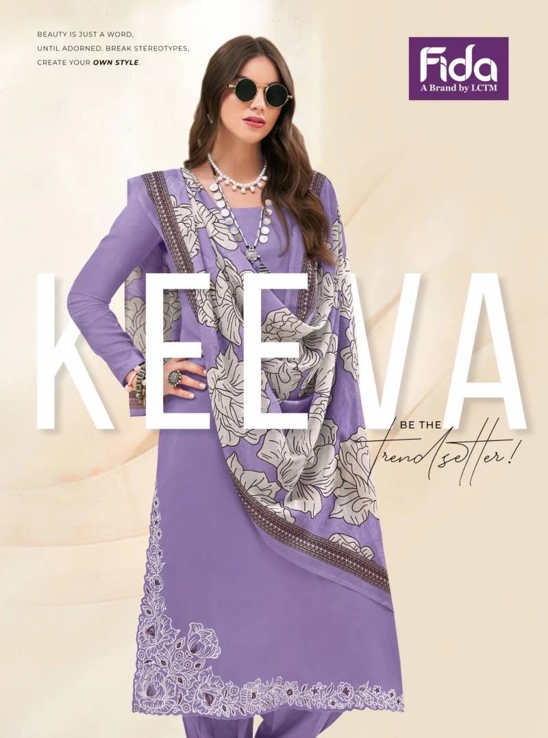 Fida Keeva Embroidered Designer Dress Material Collection