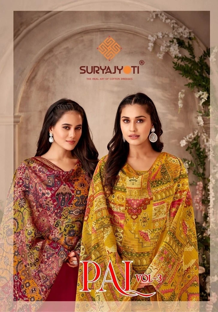 Suryajyoti Pal Vol 3 Designer Dress Material Collection