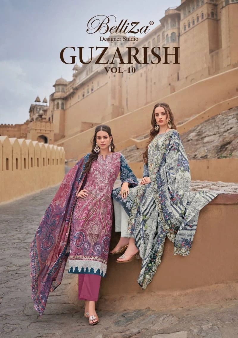 Belliza Guzarish Vol 10 Exclusive Printed Dress Material Collection