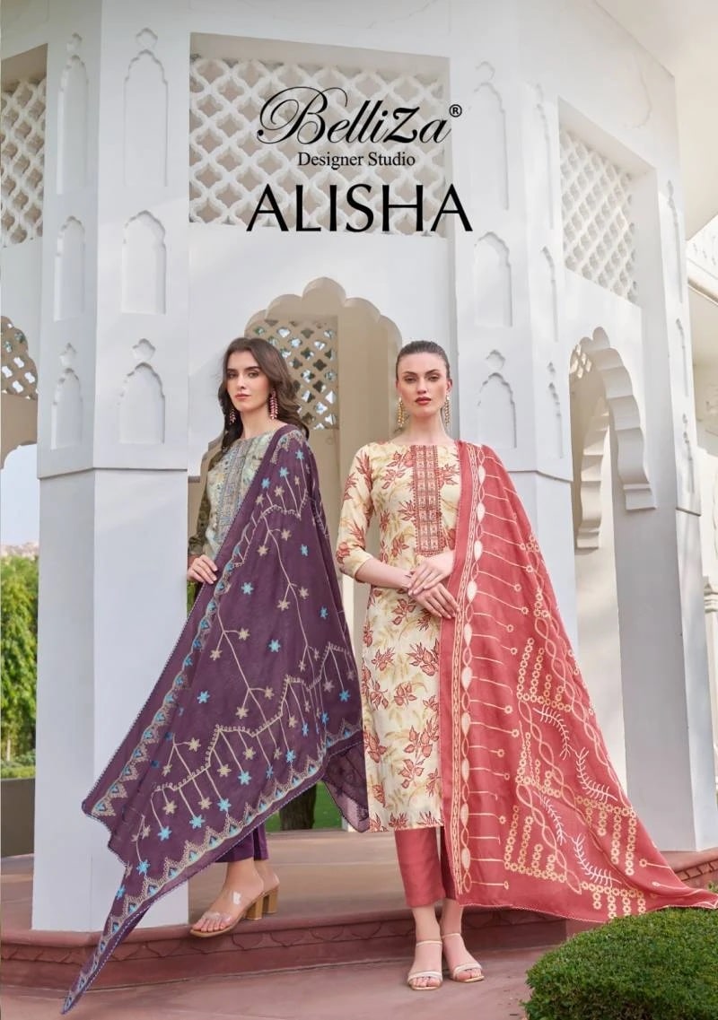 Belliza Alisha 2 Exclusive Cotton Printed Dress Material Collection