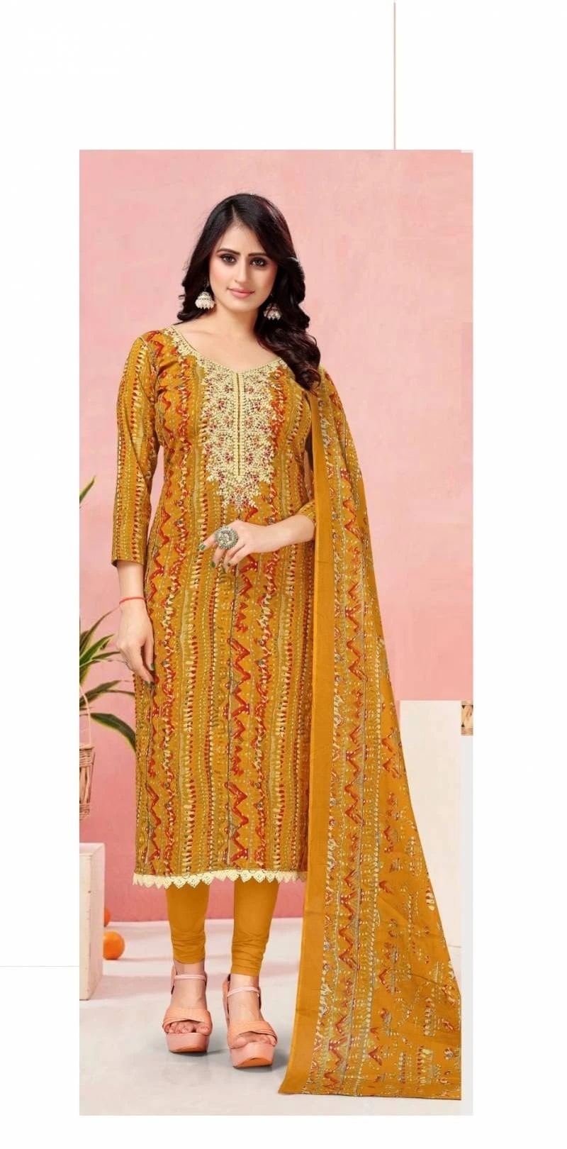 Radhika Azara Lotus Cotton Dress Material Collection
