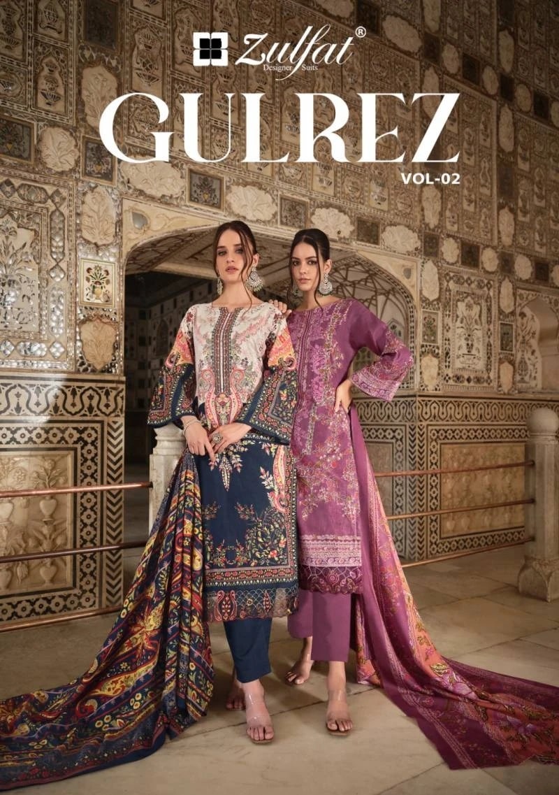 Zulfat Gulrez Vol 2 Exclusive Designer Dress Material Collection