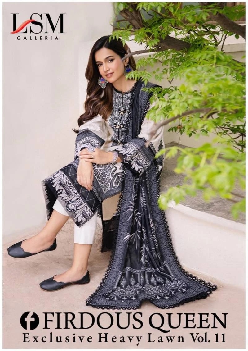 Lsm Firdous Queen Vol 11 Lawn Cotton Pakistani Dress Material Collection