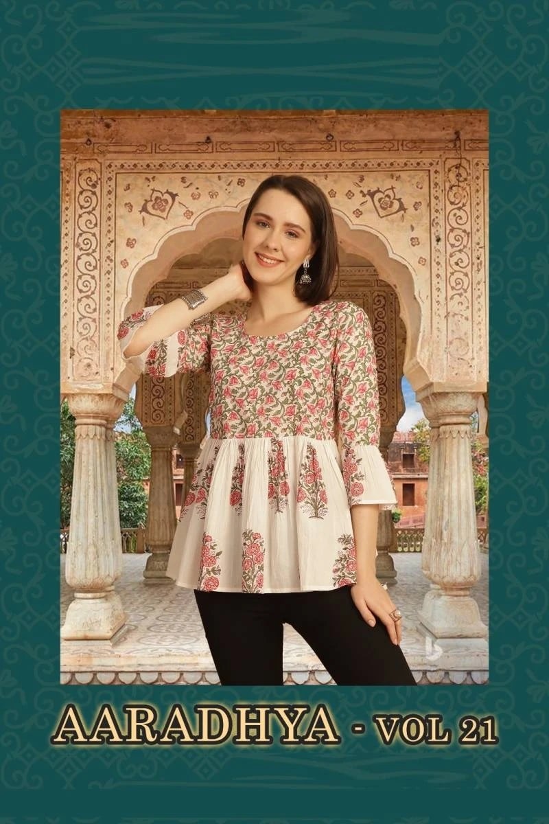 Trendy Aaradhya Vol 21 Cotton Printed Tops Collection