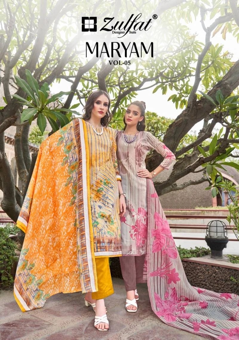 Zulfat Maryam Vol 5 Exclusive Printed Dress Material Collection