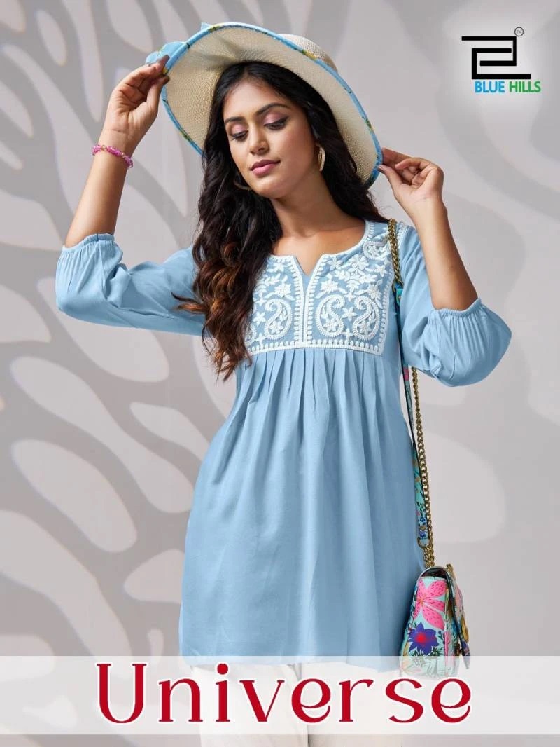 Blue Hills Universe Embroidered Top Collection