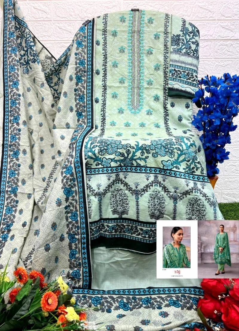 Taj 534 Pakistani Salwar Suits Chiffon Dupatta Collection