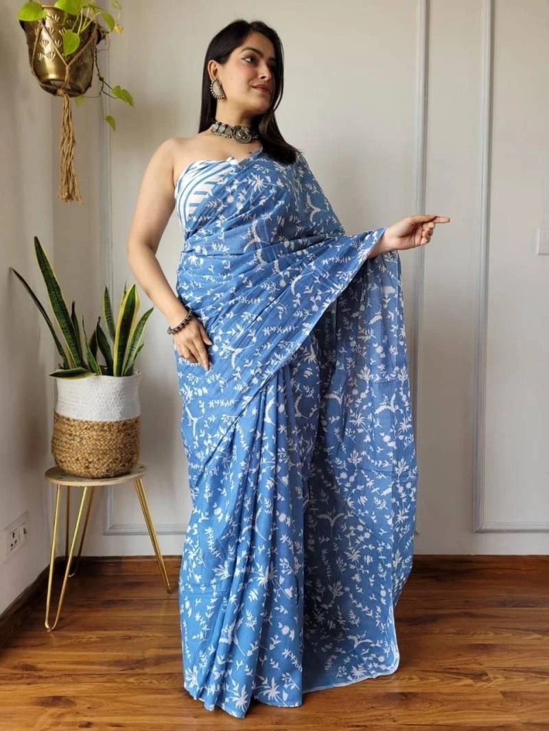 Md Sitara C Linen Silk Printed Saree Collection