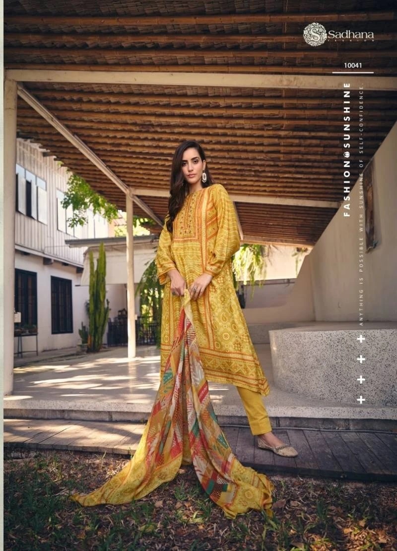 Sadhana Inaaayat Printed Dress Material Collection