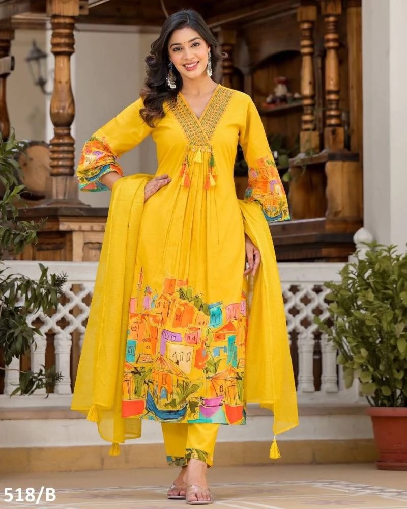 Afsana Mirja Roy Rayon Printed Readymade Dress Collection