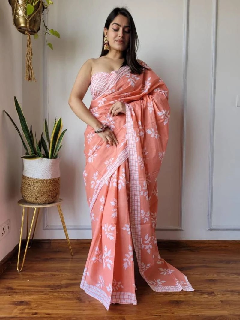 Md Sitara D Linen Silk Printed Saree Collection