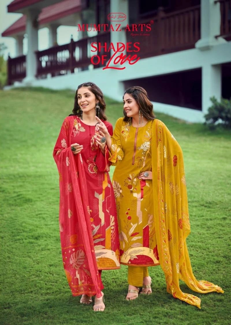 Mumtaz Shades Of Love Soft Cotton Dress Material