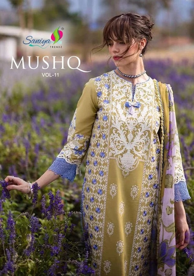 Saniya Mushq Vol 11 Pakistani Salwar Suits Collection