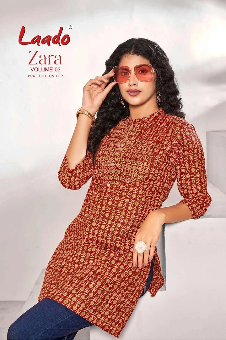 Laado Zara Vol 3 Printed Ladies Top Collection