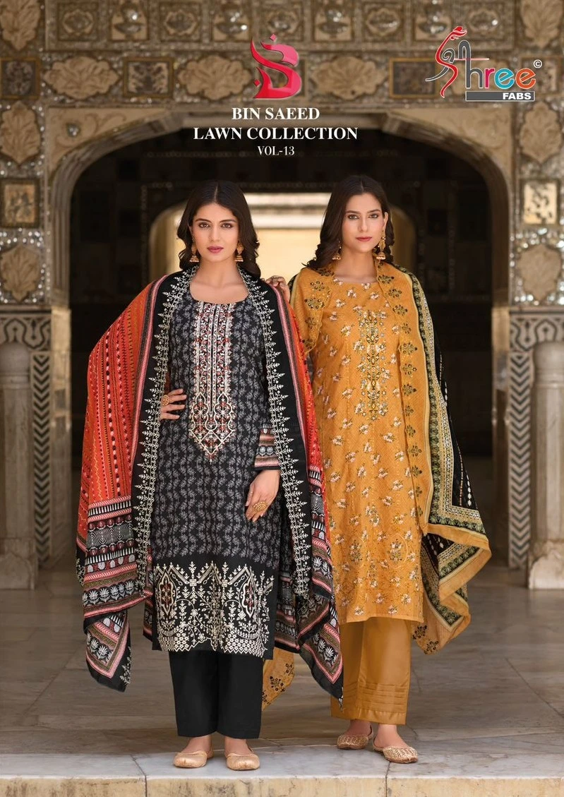 Shree Bin Saeed Lawn Collection Vol 13 Pakistani Suits