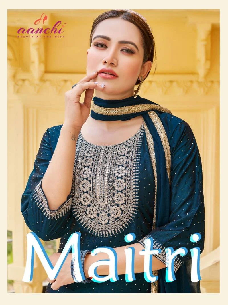 Aanchi Maitri Designer Kurti Bottom With Dupatta