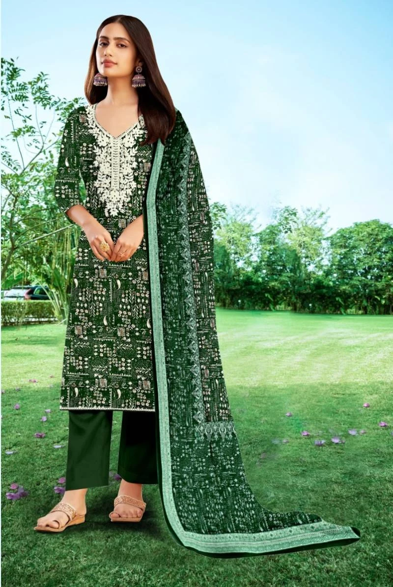 Radhika Azara Jasmine Printed Dress Material